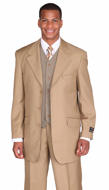 3 Piece Stripe Suit with Vest | .:: ModaOmbre