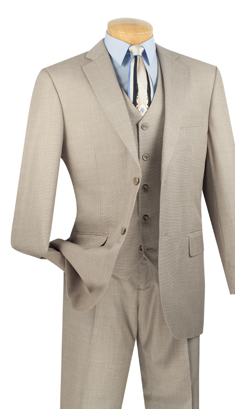 3 Piece Textured Weave Suit | .:: ModaOmbre